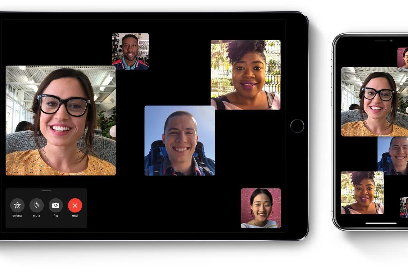 FaceTime en iOS 12, cómo cambiar la cámara en una llamada